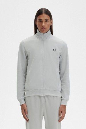 Fred Perry Classic Men's Track Jackets Grey | RASTM1670