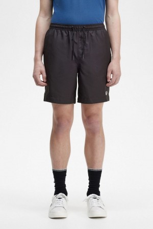 Fred Perry Classic Swim Men's Shorts Black | BTUHC8490