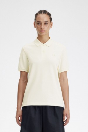 Fred Perry G6000 Women's Shirt Beige Oatmeal | WXDSV9630