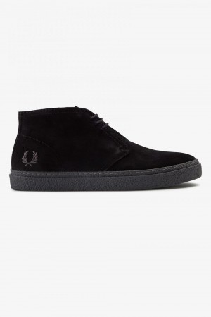 Fred Perry Hawley Men's Boots Black | SATGJ9482