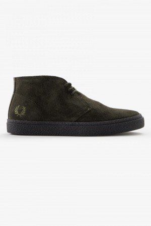 Fred Perry Hawley Men's Boots Field Green | GPBQX1382