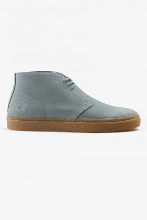 Fred Perry Hawley Men's Boots Silver Blue | LRDCP3049