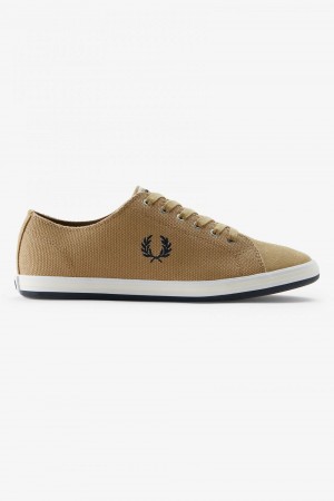 Fred Perry Kingston Men's Plimsolls Green | GYBIU5764