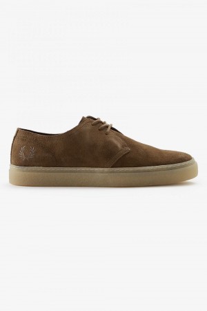 Fred Perry Linden Men's Plimsolls Brown | FVMWK8704