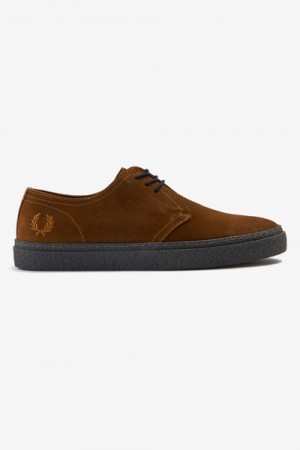 Fred Perry Linden Men's Plimsolls Red Brown | HAIOJ9837