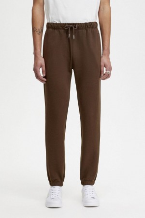 Fred Perry Loopback Sweat Men's Pants Burnt Tobacco | GHBZR8295