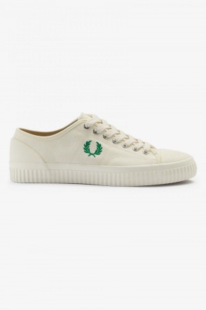 Fred Perry Low Hughes Men's Plimsolls Light Beige | MHTVK1698