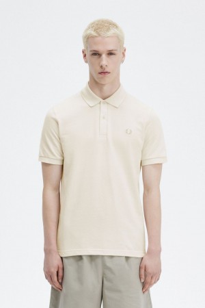 Fred Perry M3 Men's Shirt Beige Oatmeal | UHAKI4126