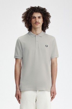 Fred Perry M6000 Men's Shirt Grey Black | MLYRB7503