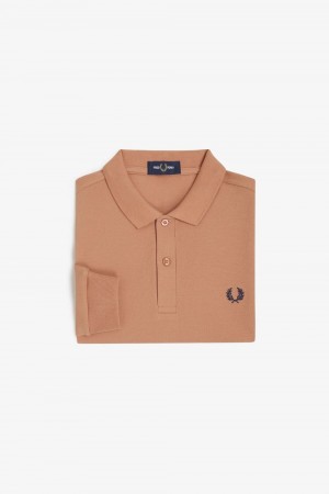 Fred Perry M6006 Men's Shirt Light Rust | EAZWH9573