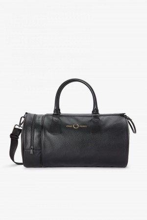 Fred Perry Scotch Grain Barrel Women's Bags Black | KZGUI7169