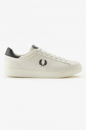 Fred Perry Spencer Men's Tennis Shoes Ivory | LWJMT9380