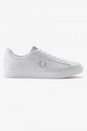 Fred Perry Spencer Men's Tennis Shoes White | URXAS3894