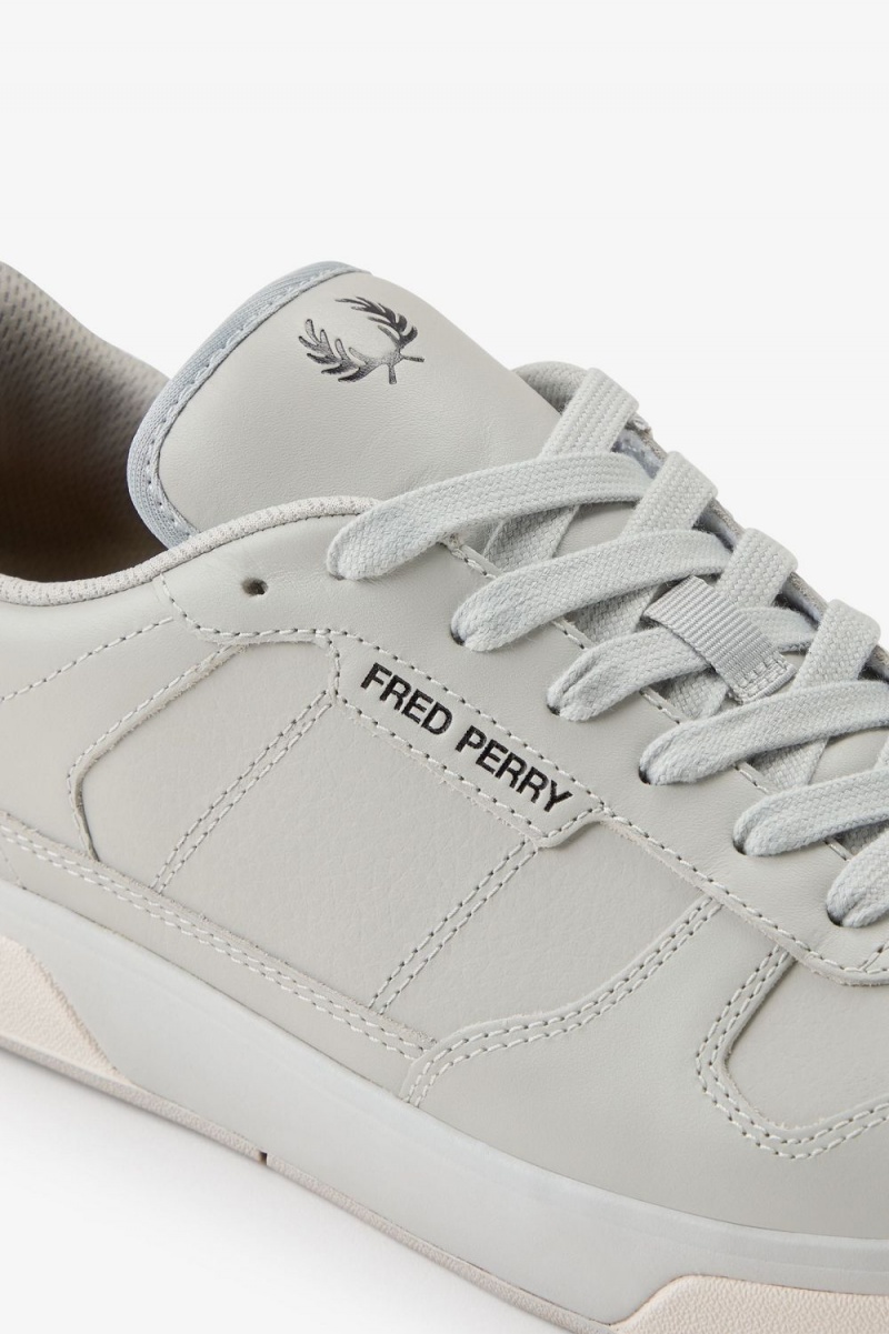 Fred Perry B300 Men's Tennis Shoes Grey Black | IMUNK2870