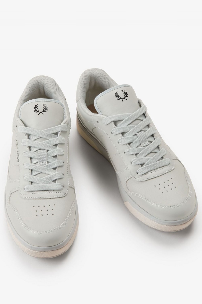 Fred Perry B300 Men's Tennis Shoes Grey Black | IMUNK2870