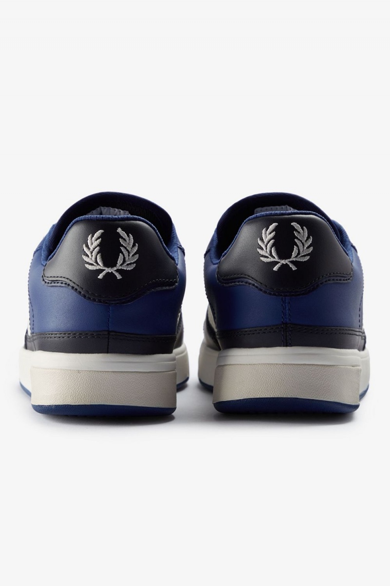 Fred Perry B300 Men's Trainers Shaded Cobalt Light Beige | DSANV3162