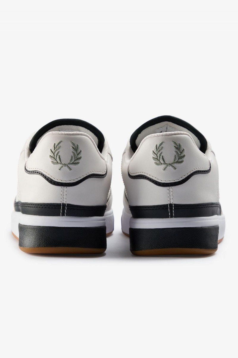 Fred Perry B300 Men's Trainers Snow White Mint | GSXNO3187