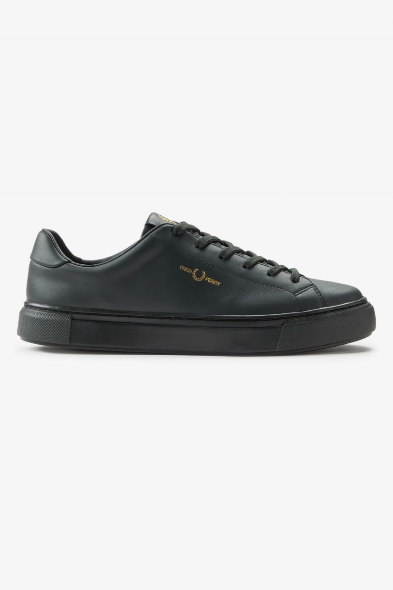 Fred Perry B71 Men's Tennis Shoes Night Green Gold | PQYGF7346