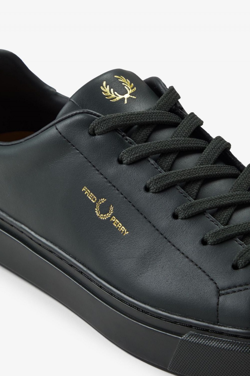 Fred Perry B71 Men's Tennis Shoes Night Green Gold | PQYGF7346