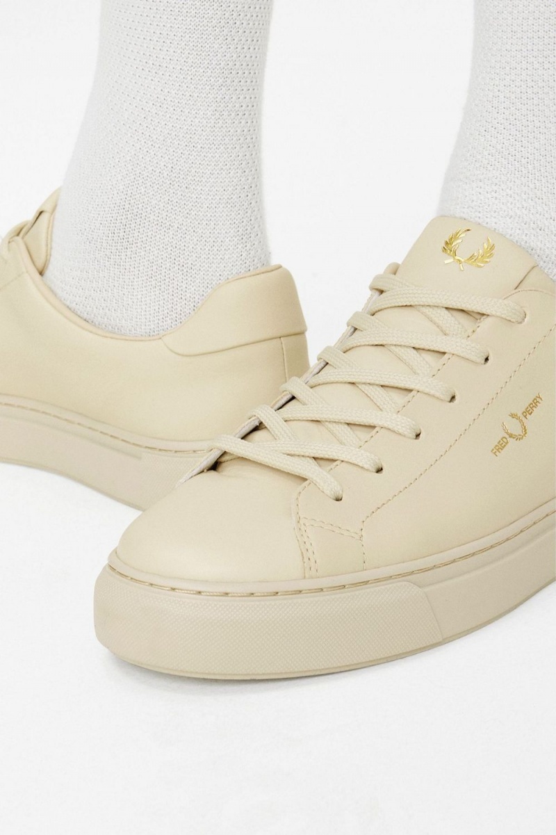 Fred Perry B71 Men's Tennis Shoes Oatmeal Gold | ABOXR1745