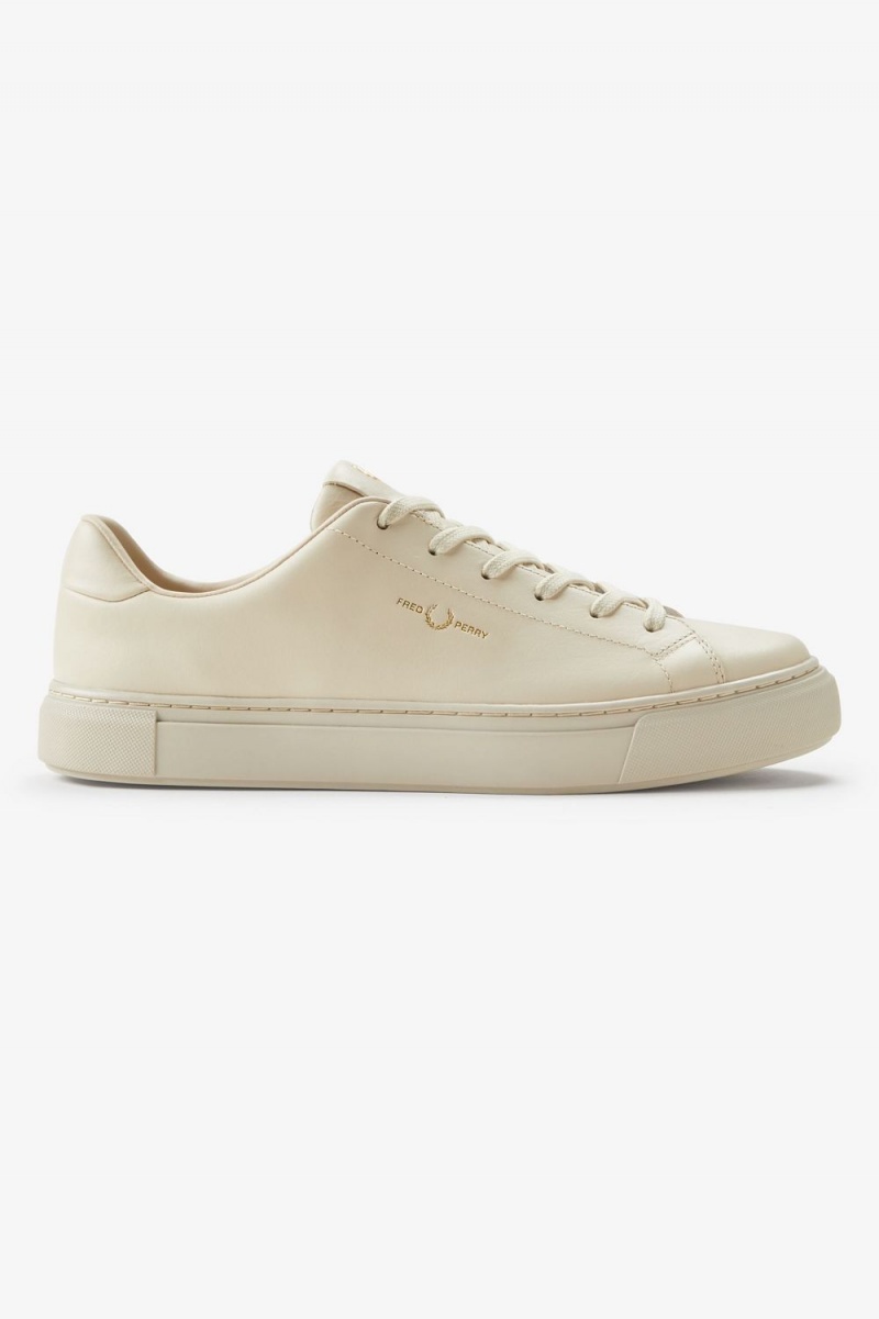 Fred Perry B71 Men's Tennis Shoes Oatmeal Gold | ABOXR1745