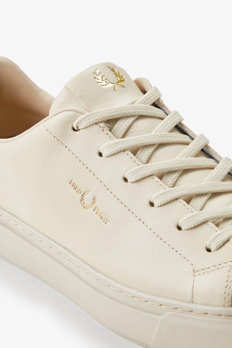 Fred Perry B71 Men's Tennis Shoes Oatmeal Gold | ABOXR1745