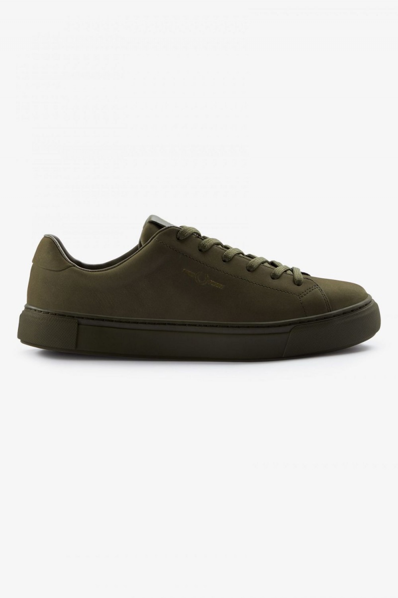 Fred Perry B71 Men's Tennis Shoes Uniform Green Gold | XLBGM7940