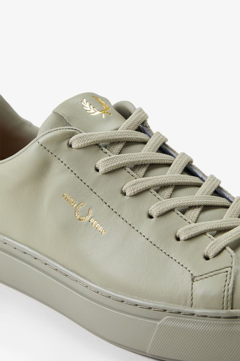 Fred Perry B71 Men's Tennis Shoes Warm Grey Gold | HRUEW2367