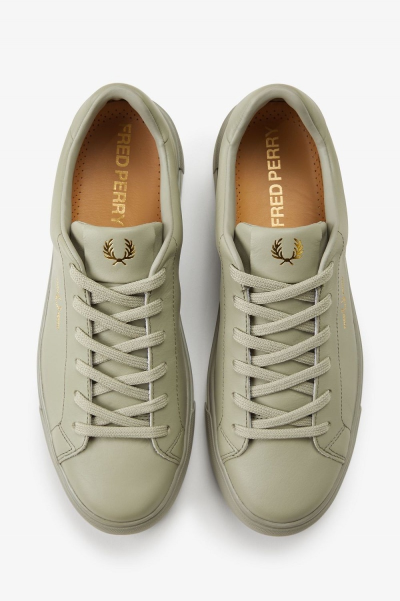 Fred Perry B71 Men's Tennis Shoes Warm Grey Gold | HRUEW2367