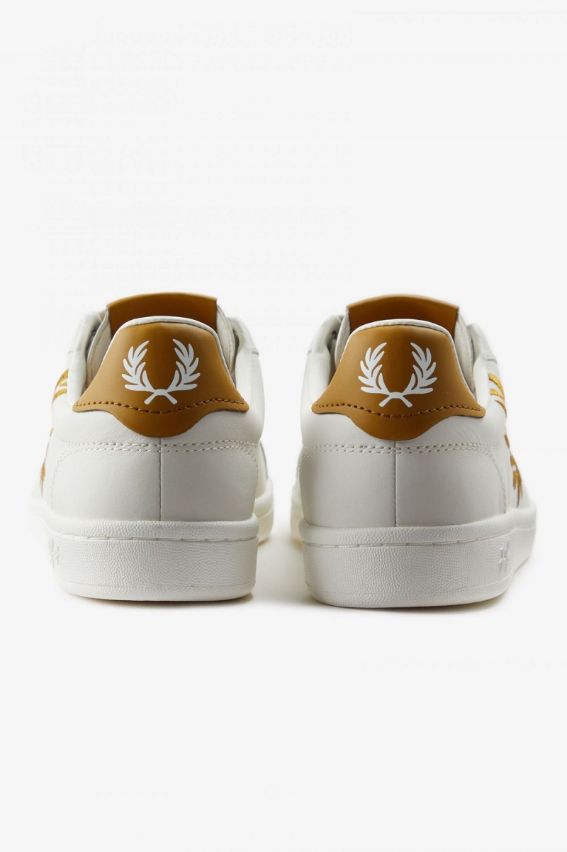 Fred Perry B721 Men's Tennis Shoes Ivory | MDOEL3167