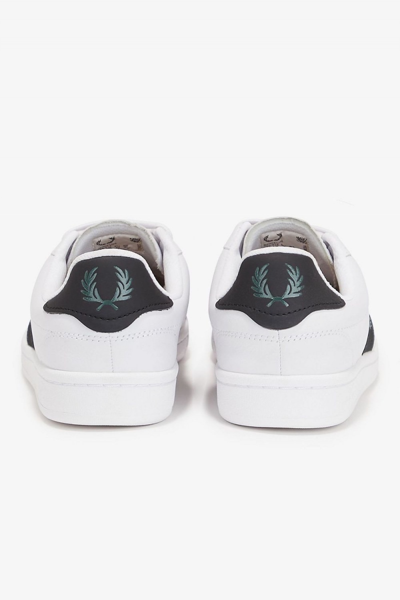 Fred Perry B721 Men's Tennis Shoes White Petrol Blue | UDJRN0641