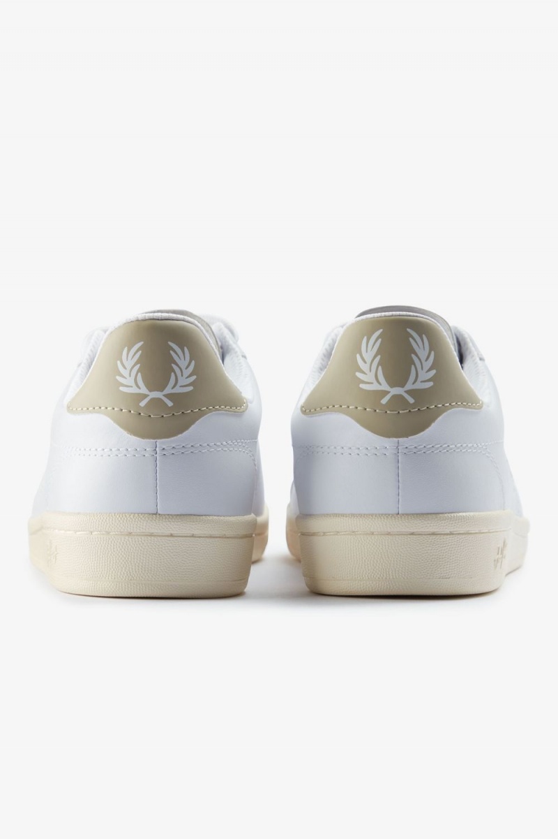 Fred Perry B721 Men's Tennis Shoes White Light Mint | FUDYA0459