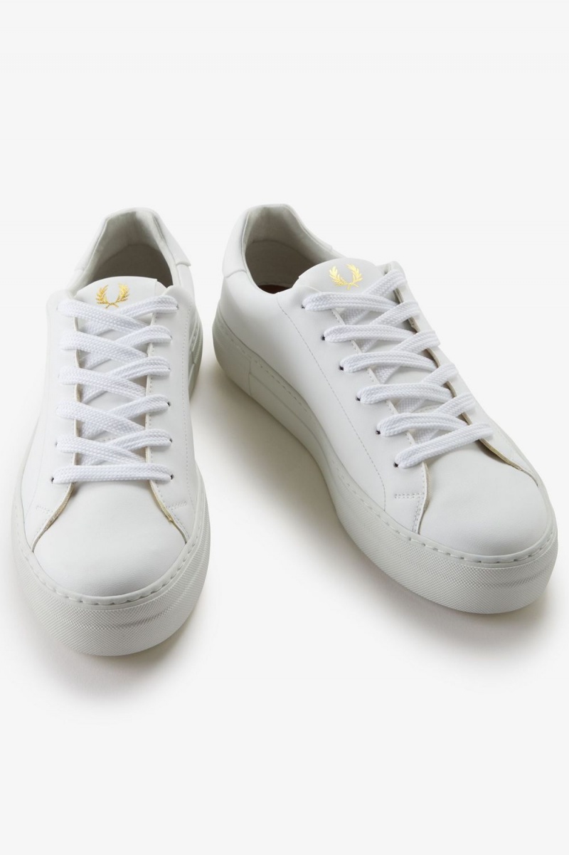 Fred Perry B80 Vegan Men's Plimsolls White | QXFWA6078