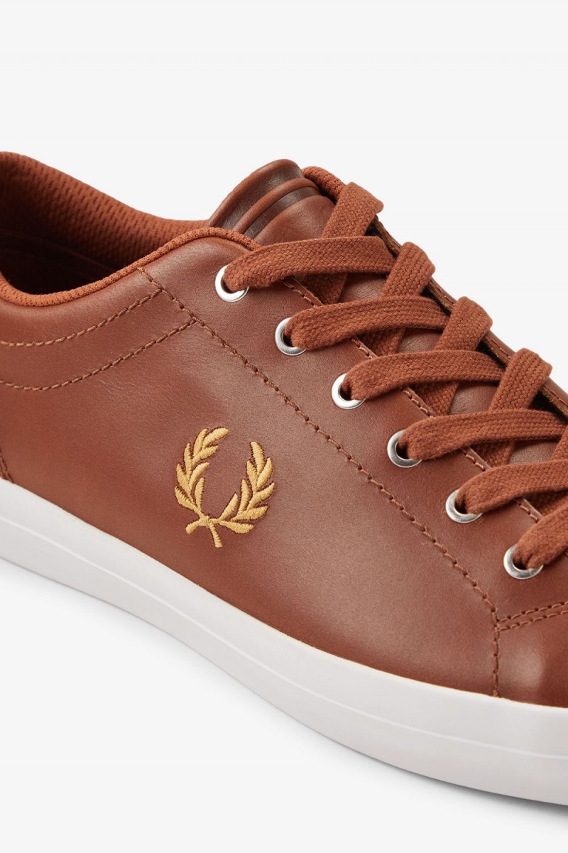 Fred Perry Baseline Men's Tennis Shoes Tan | QGMZW6192