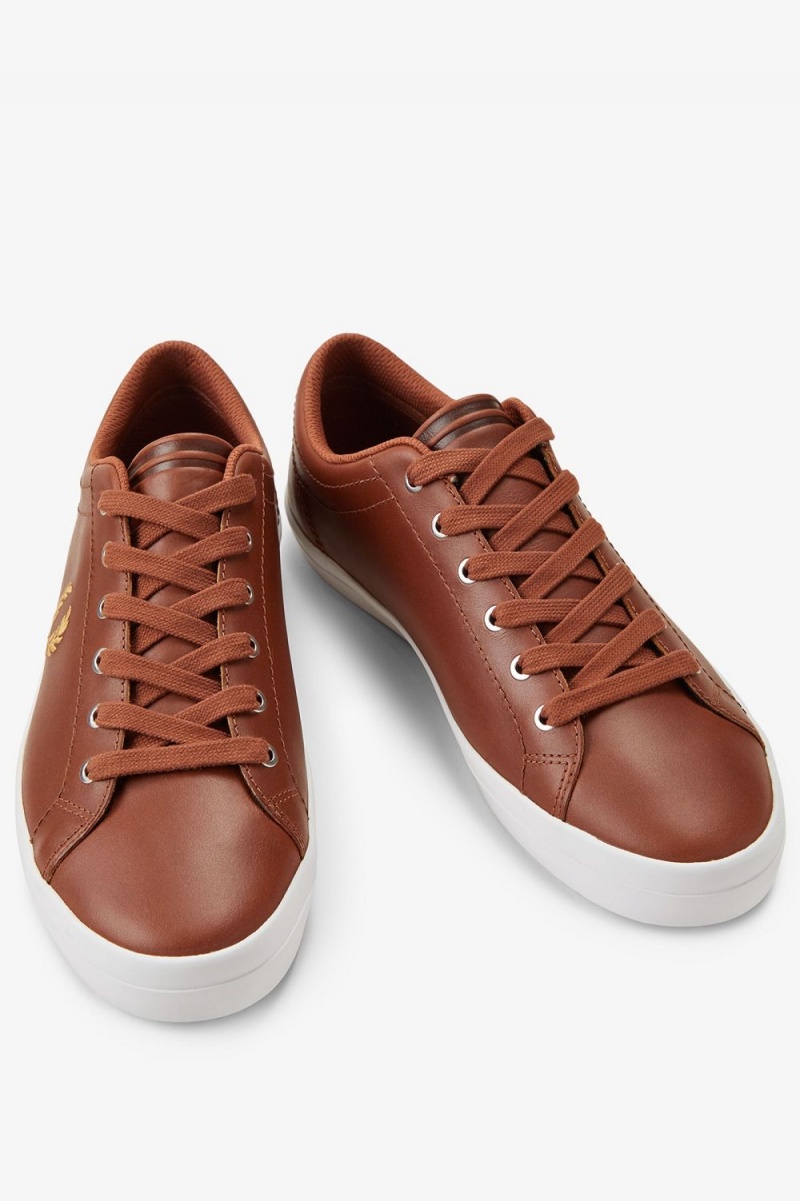 Fred Perry Baseline Men's Tennis Shoes Tan | QGMZW6192