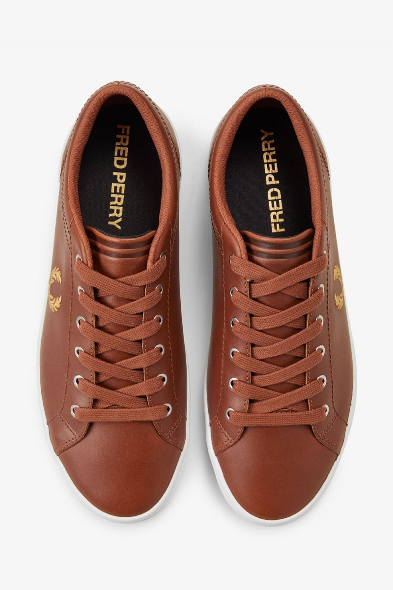 Fred Perry Baseline Men's Tennis Shoes Tan | QGMZW6192