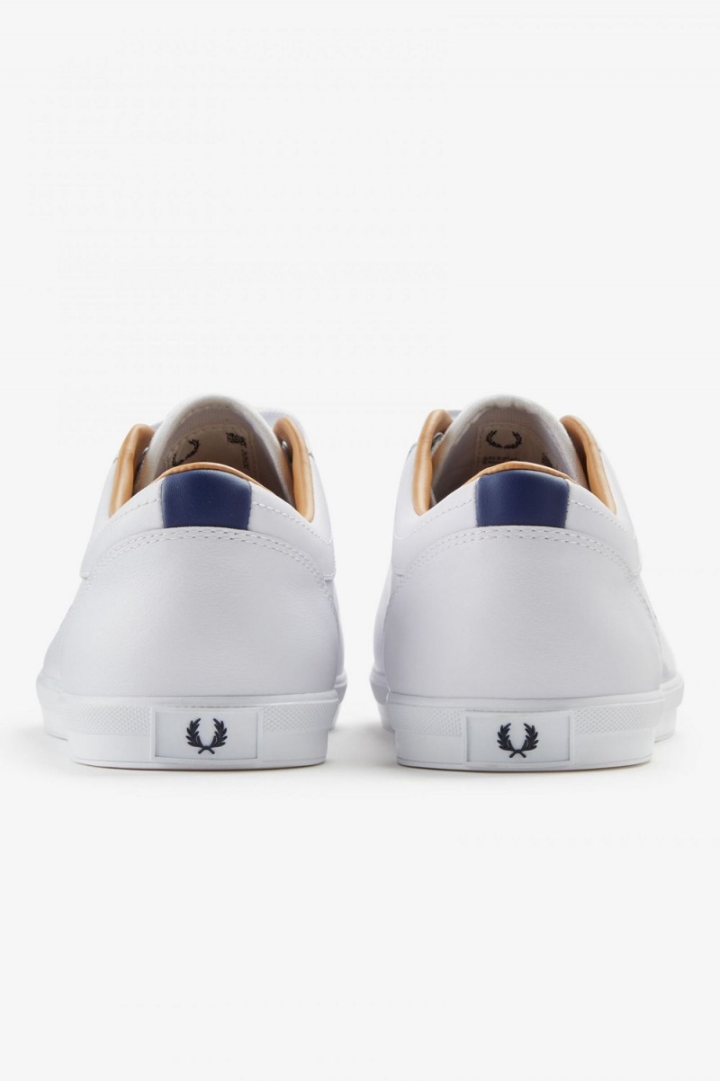 Fred Perry Baseline Men's Tennis Shoes White | OESMQ3796