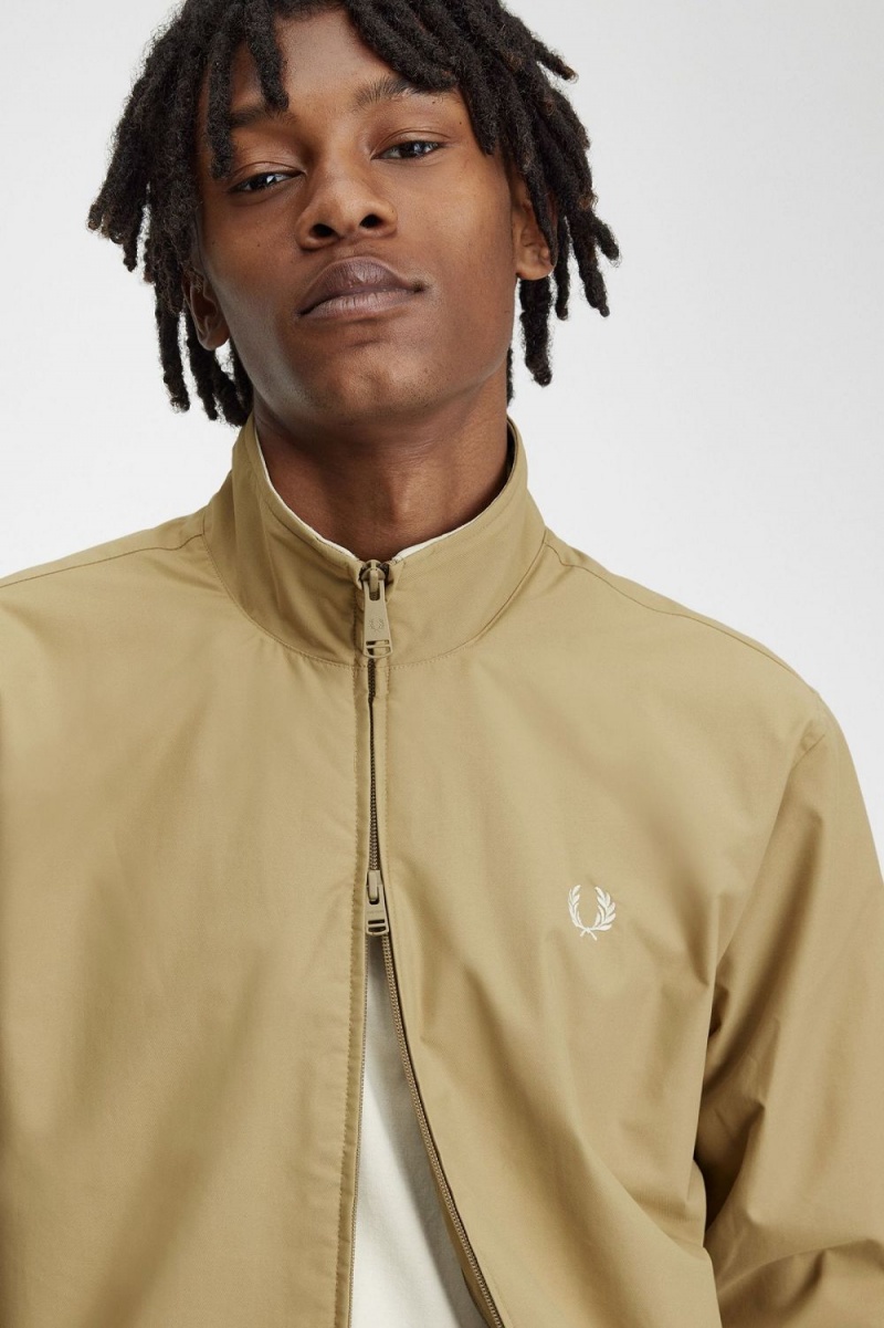 Fred Perry Brentham Men's Jackets Green | YHPKR8530