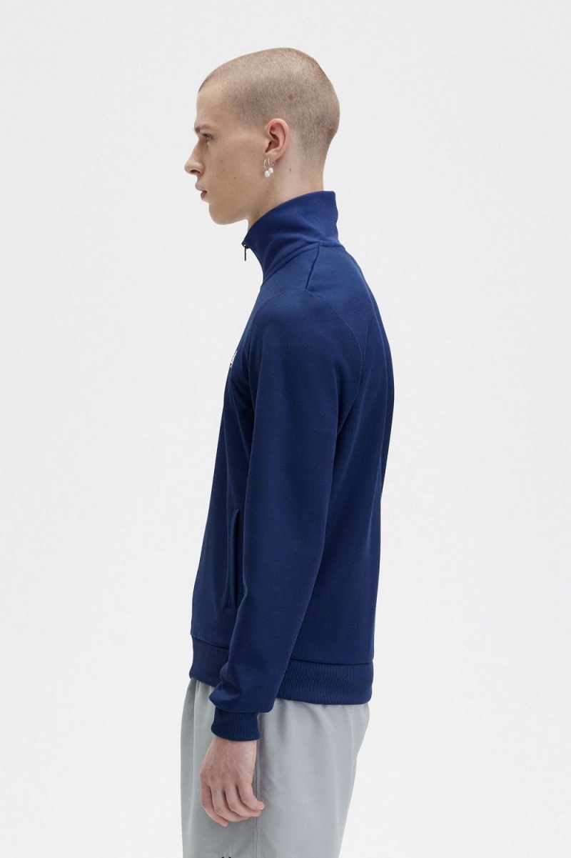 Fred Perry Classic Men's Track Jackets French Navy | EIRWD4761