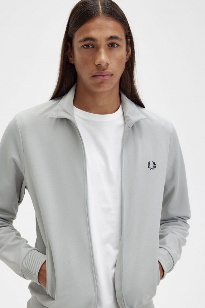 Fred Perry Classic Men's Track Jackets Grey | RASTM1670