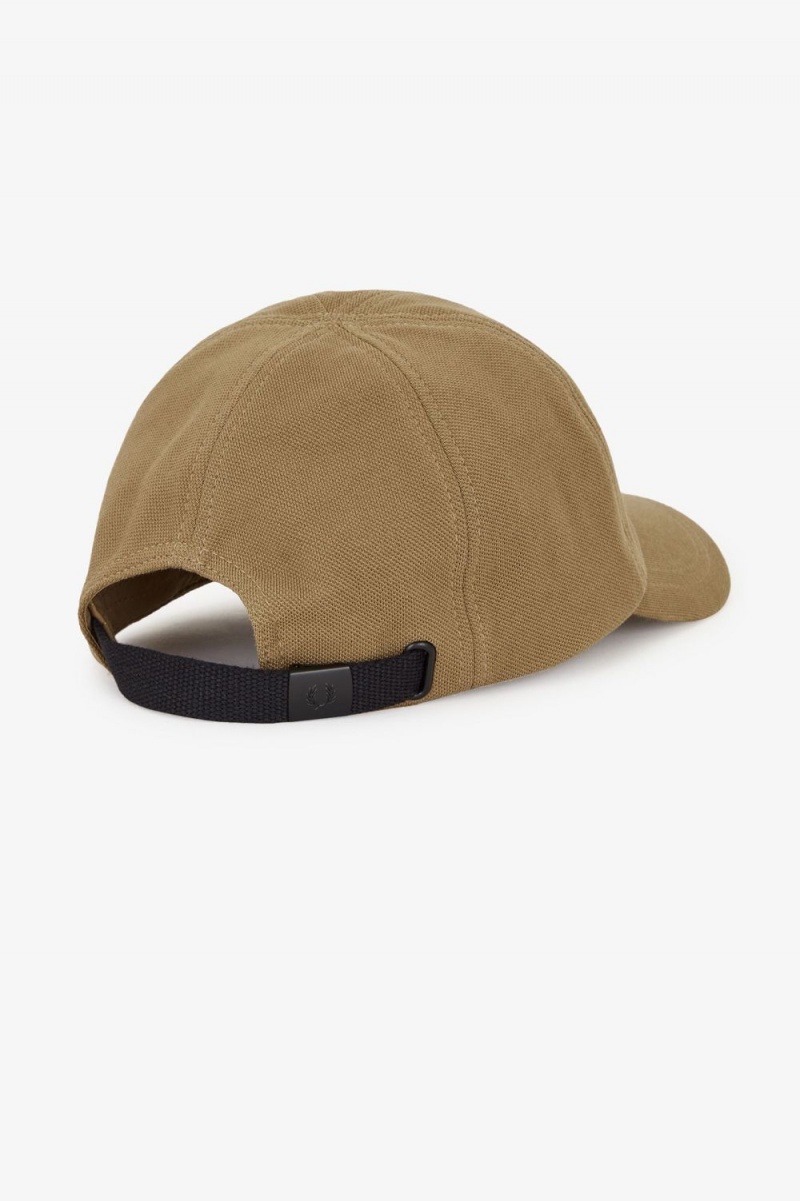 Fred Perry Classic Pique Men's Caps Brown Beige | AMBXC6301