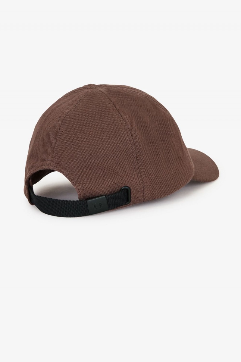 Fred Perry Classic Pique Men's Caps Dark Red Warm Grey | XPVBF7062