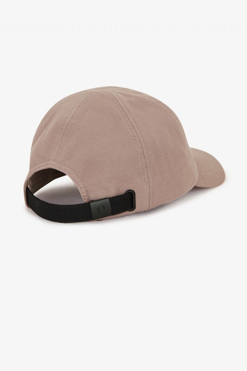 Fred Perry Classic Pique Men's Caps Dark Pink Black | BTPNK0981