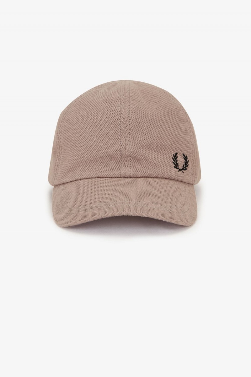 Fred Perry Classic Pique Men's Caps Dark Pink Black | BTPNK0981