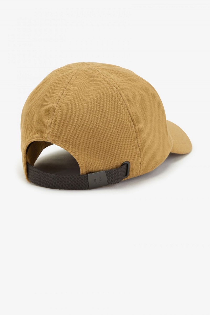 Fred Perry Classic Pique Men's Caps Dark Coffee Black | RTPAF3240