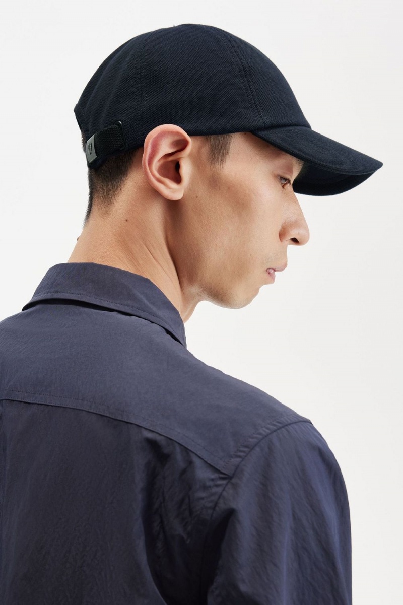 Fred Perry Classic Pique Men's Caps Navy Brown | JXLVC6152