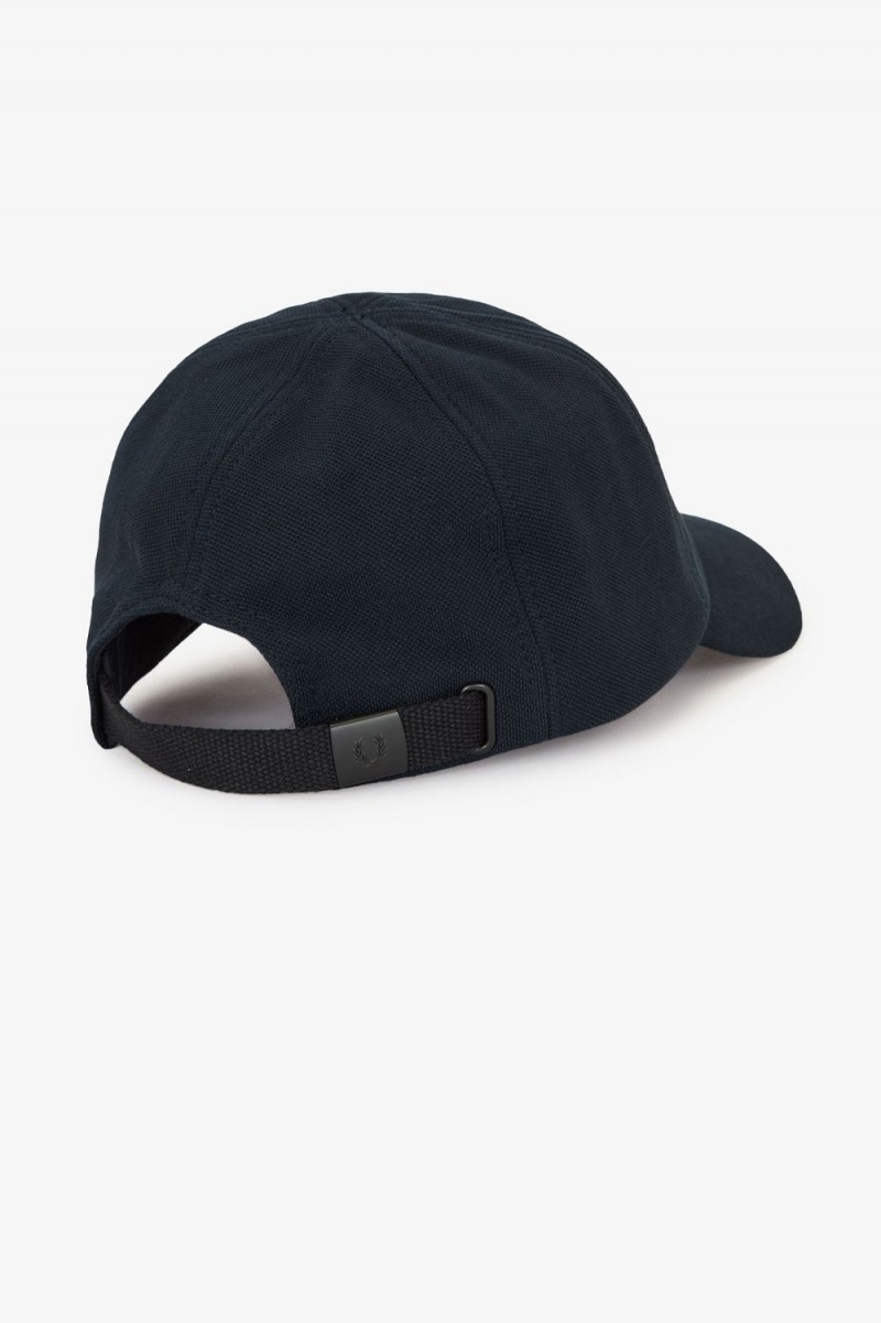 Fred Perry Classic Pique Men's Caps Navy Brown | JXLVC6152