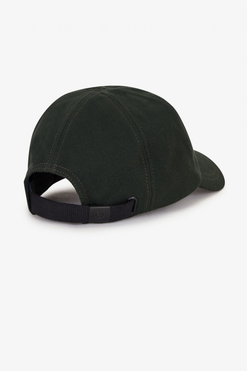 Fred Perry Classic Pique Men's Caps Night Green Light Rust | VPXBN3902