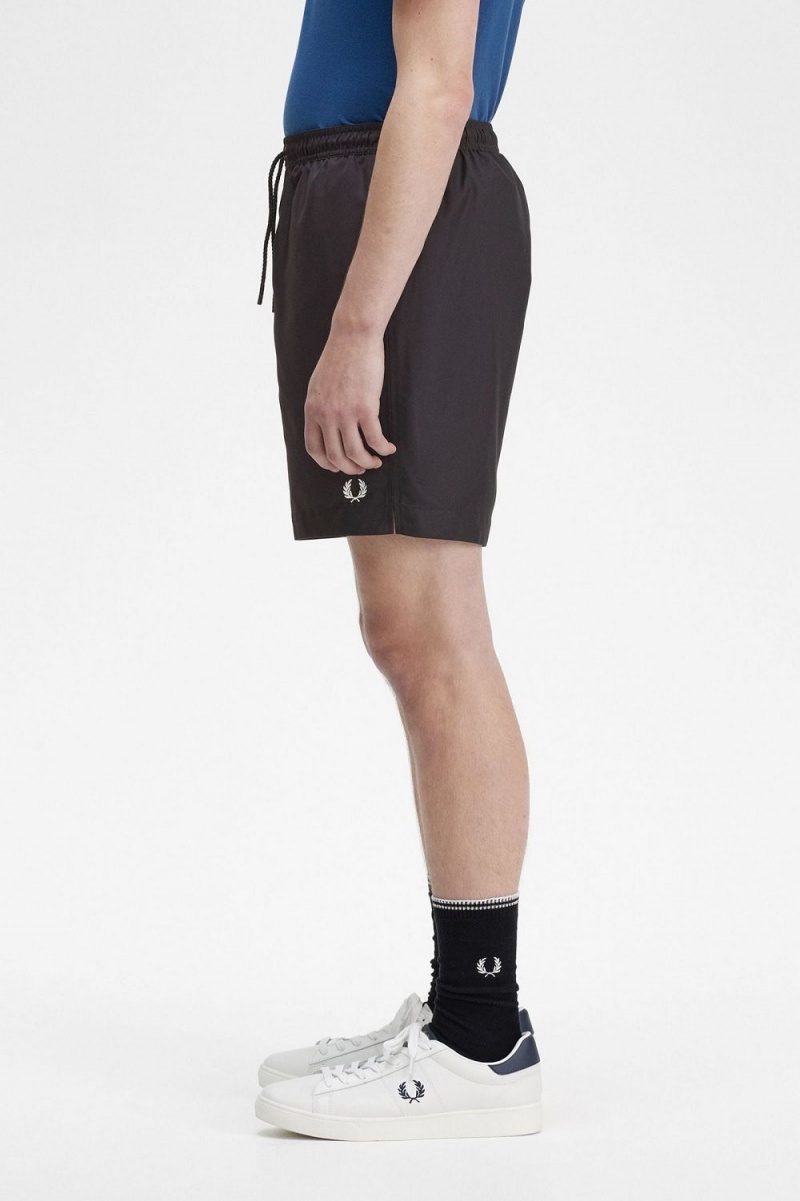 Fred Perry Classic Swim Men's Shorts Black | BTUHC8490