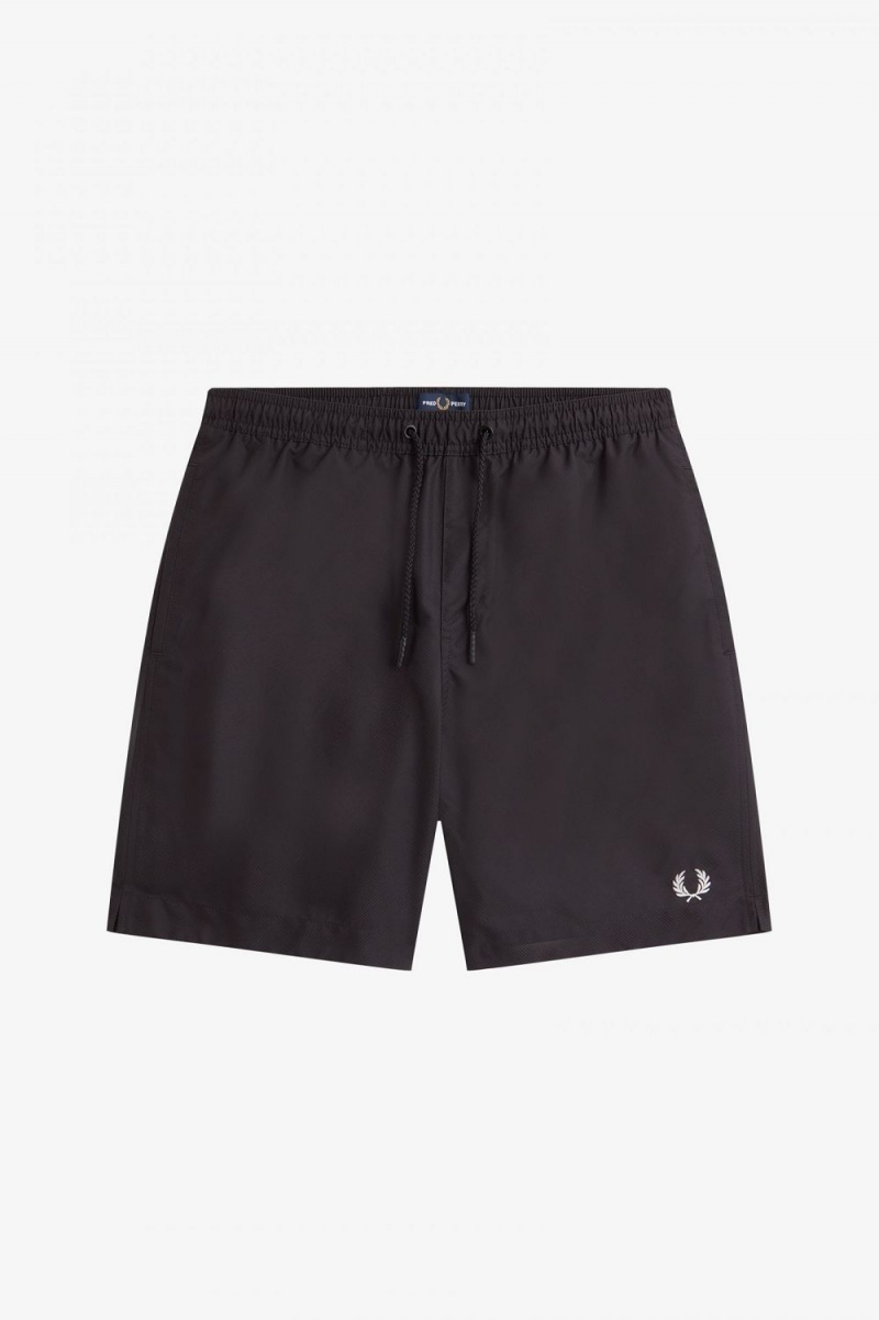 Fred Perry Classic Swim Men's Shorts Black | BTUHC8490